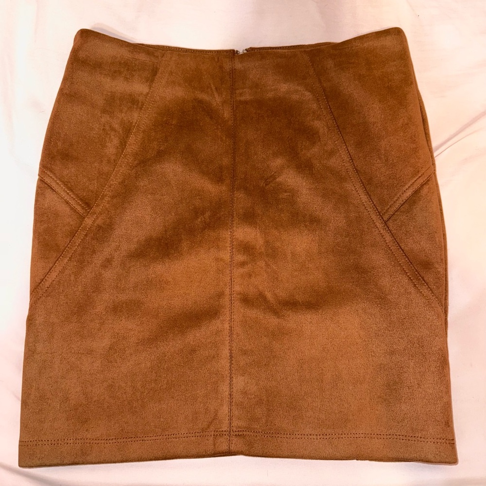 Brown Suede Skirt